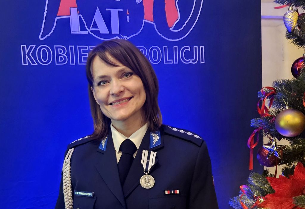Oficer prasowa mławskiej policji asp. sztab. Anna Pawłowska