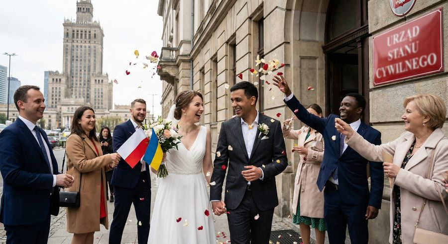 Rekordowa „miłość bez granic”. Polacy coraz częściej żenią się z cudzoziemkami, a Mazowsze jest w czołówce