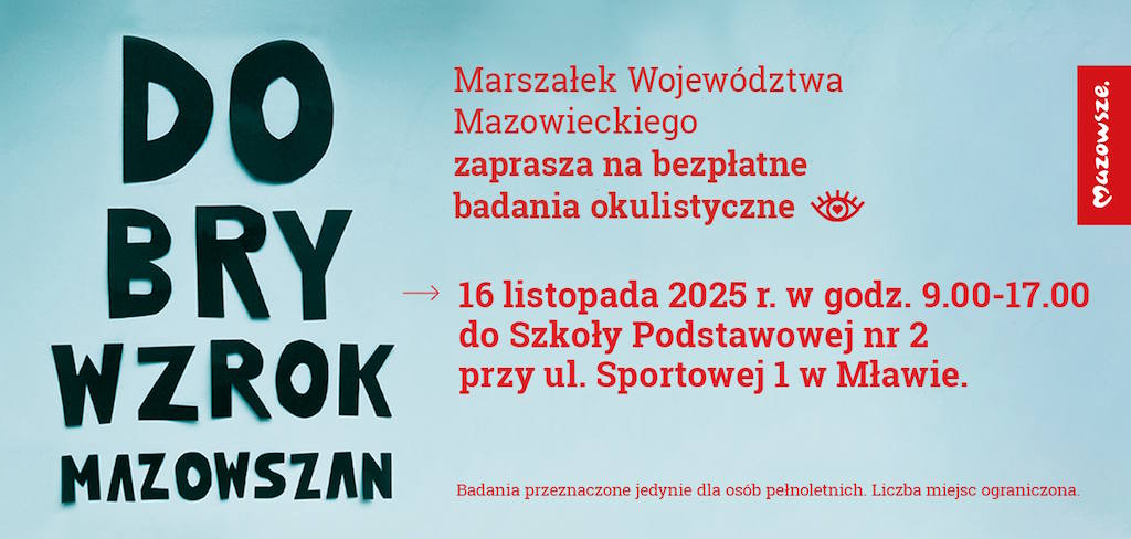 Darmowe badania okulistyczne w Mławie
