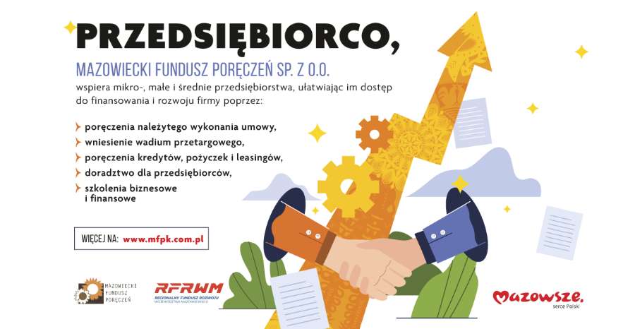 plakat Mazowiecki Fundusz Poręczeń