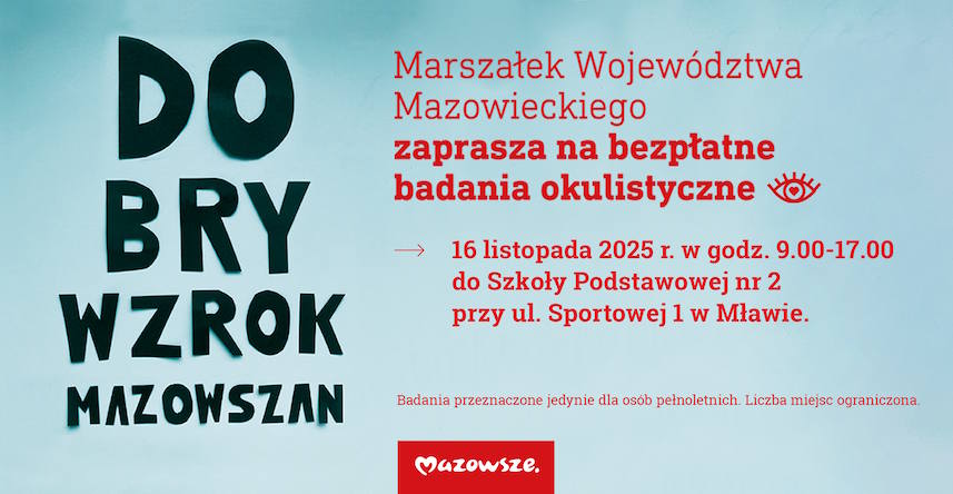 Zbadaj wzrok w Mławie – bezpłatnie