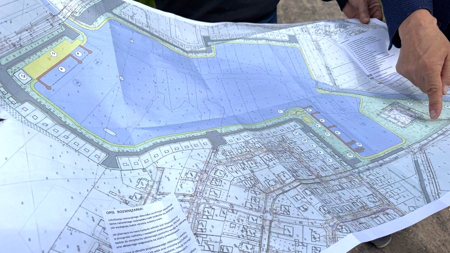 Mapa Zalewu Ciechanowskiego