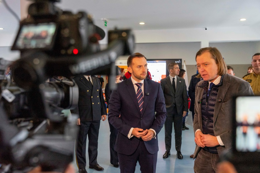 Prezydent Ciechanowa Krzysztof Kosiński i wojewoda mazowiecki Mariusz Frankowski