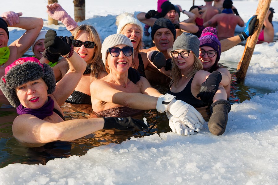 Morsowanie w wodzie, która ma dwa stopnie celcjusza