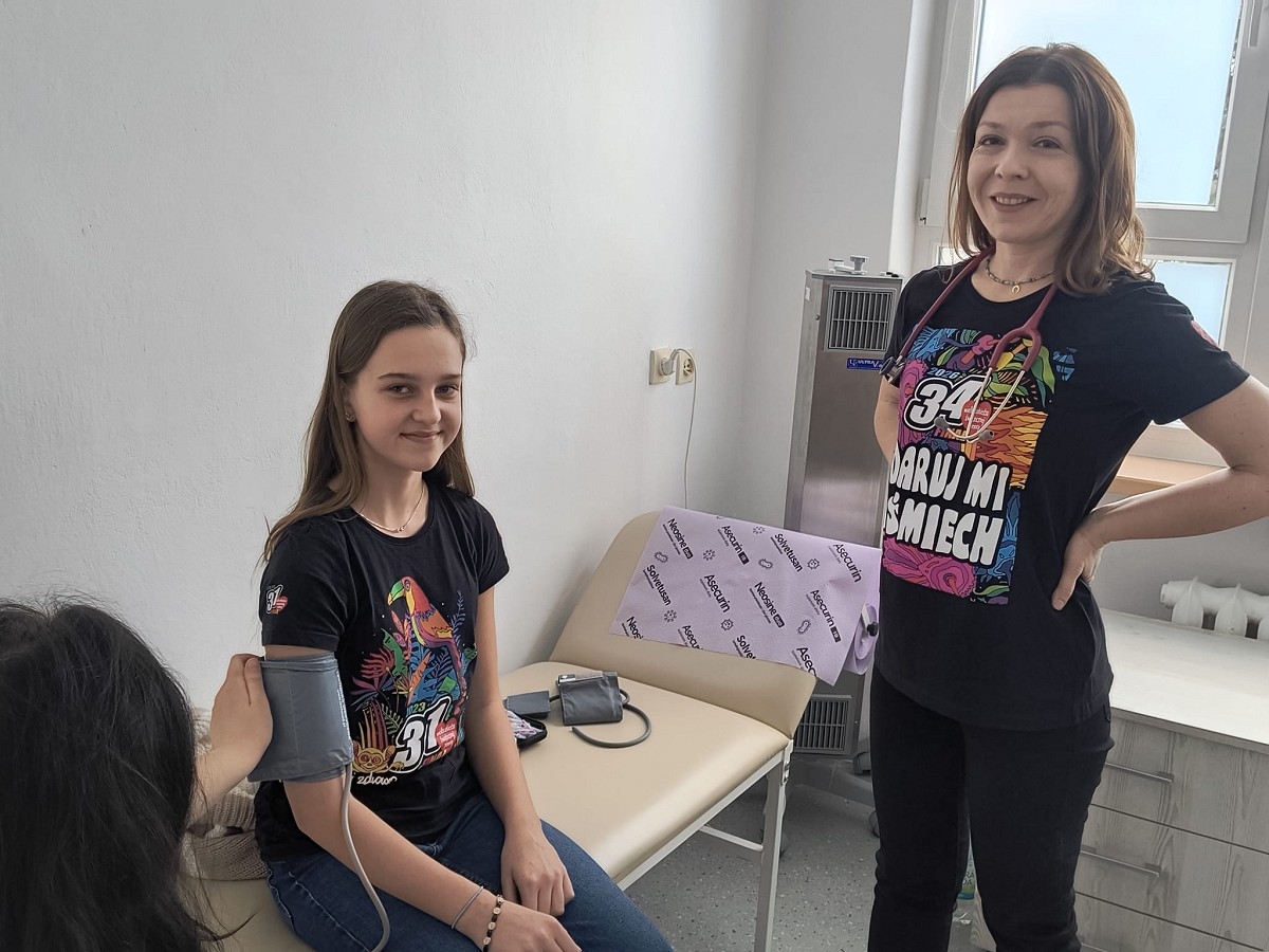 Zadbali o serca najmłodszych. Lekarze z Ciechanowa wsparli WOŚP