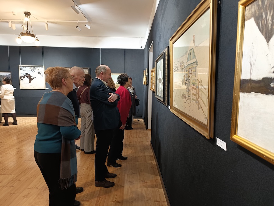 Wernisaż wystawy "Śnieg w malarstwie polskim" w Gołotczyźnie