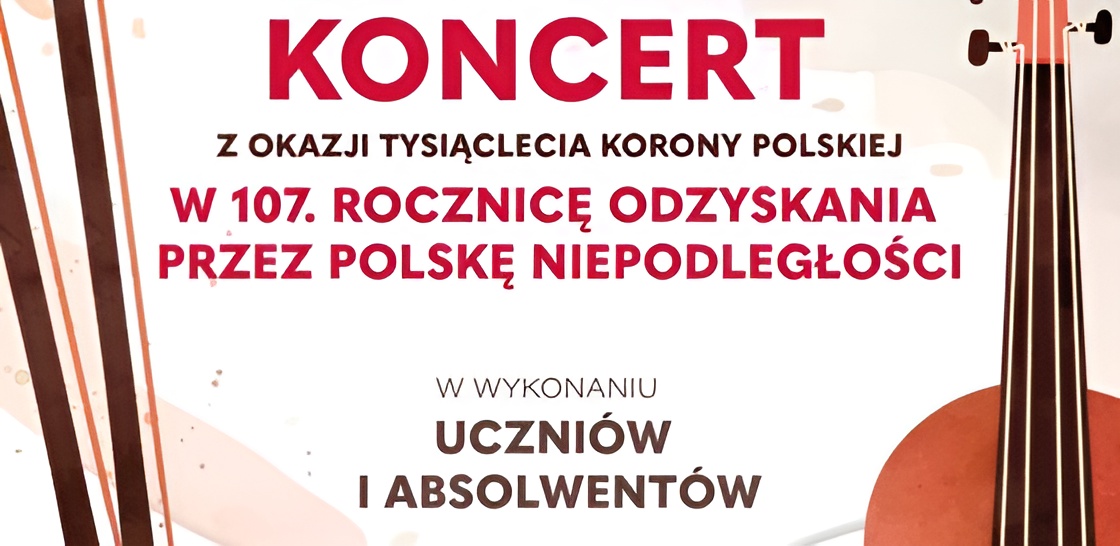 Koncert młodych talentów na 107. rocznicę Niepodległości