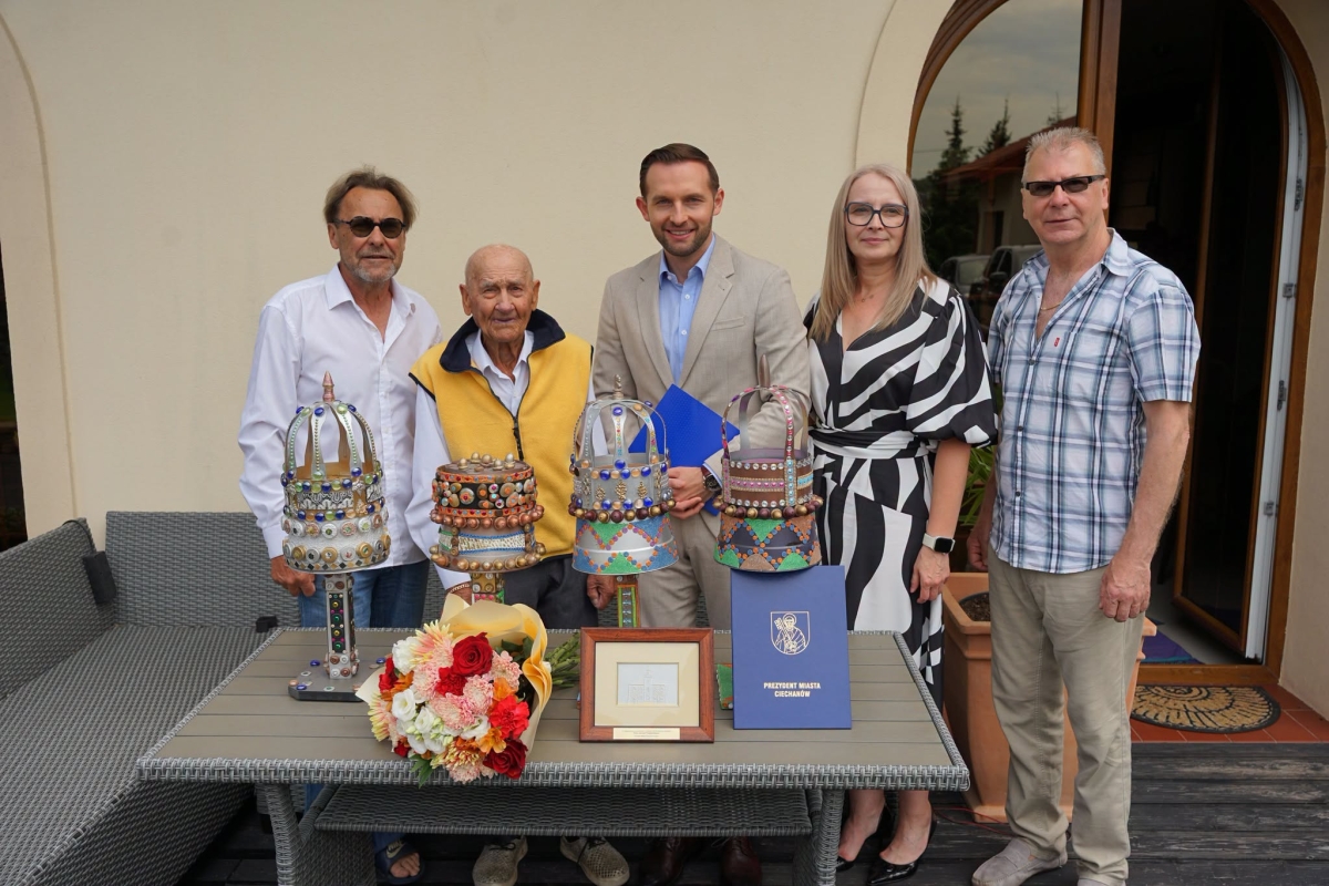 Jan Podgórski skończył 100 lat. Artysta i budowniczy Ciechanowa świętował jubileusz