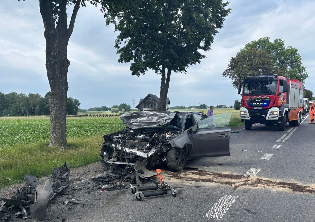 Nie powinien prowadzić auta. Doprowadził do kolizji pod Ciechanowem