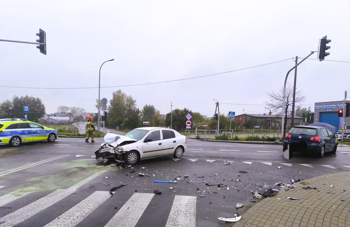 Utrudnienia na DK-60 pod Ciechanowem. Jedna osoba trafiła do szpitala