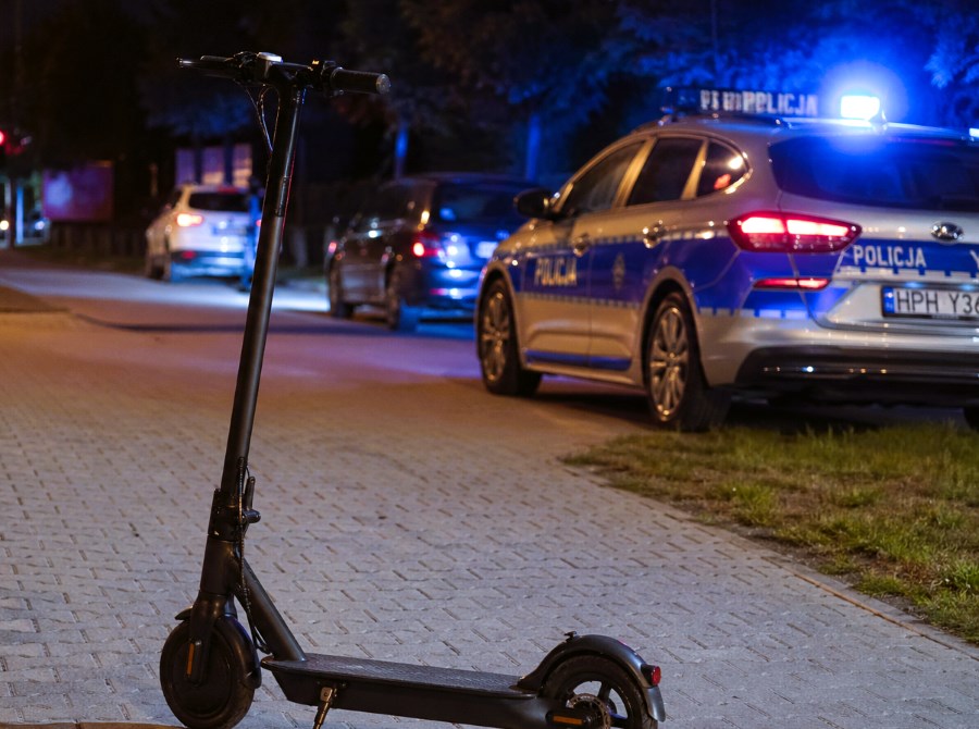  Dwóch nastolatków zatrzymanych na hulajnodze. Obaj byli pijani