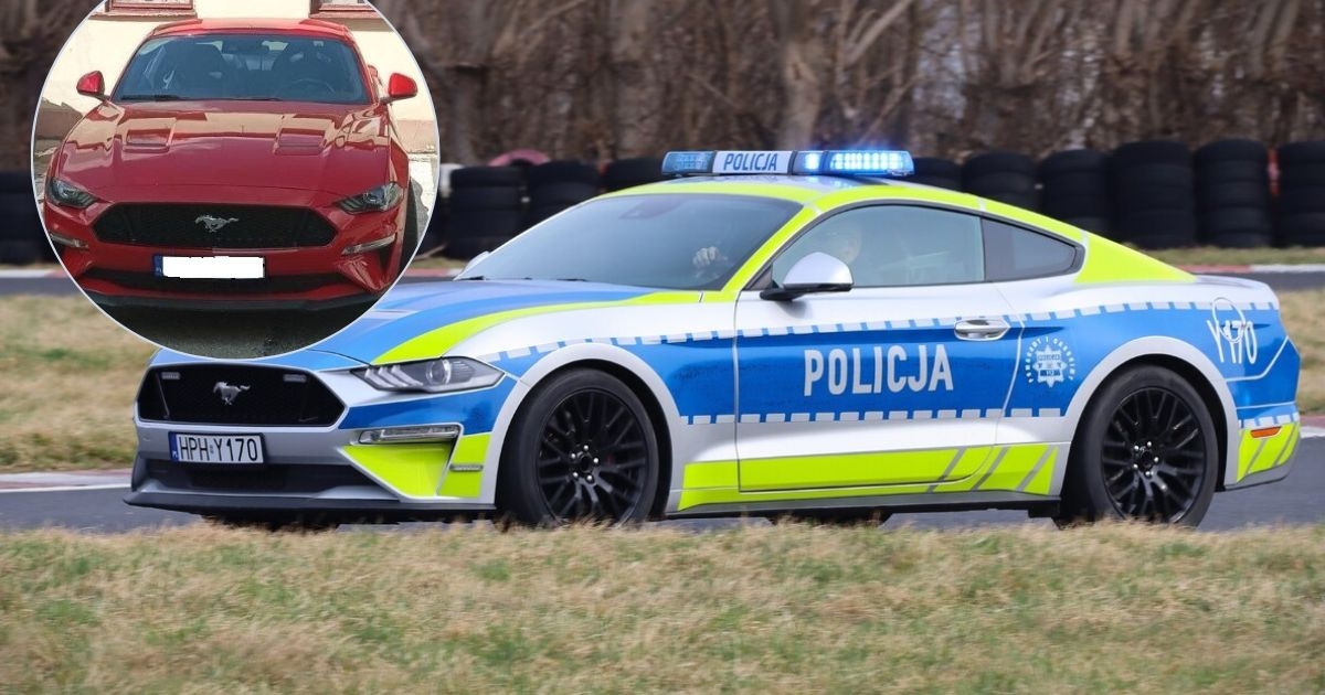 Mustang odebrany pijanemu kierowcy w rękach policji. Teraz będzie polował na piratów drogowych
