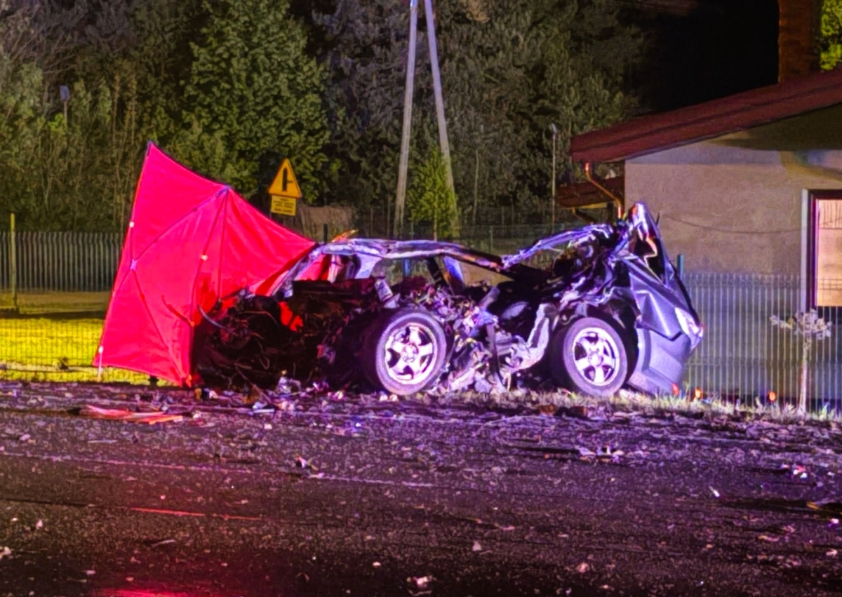 Tragiczny wypadek w powiecie ciechanowskim. Nie żyją dwie osoby