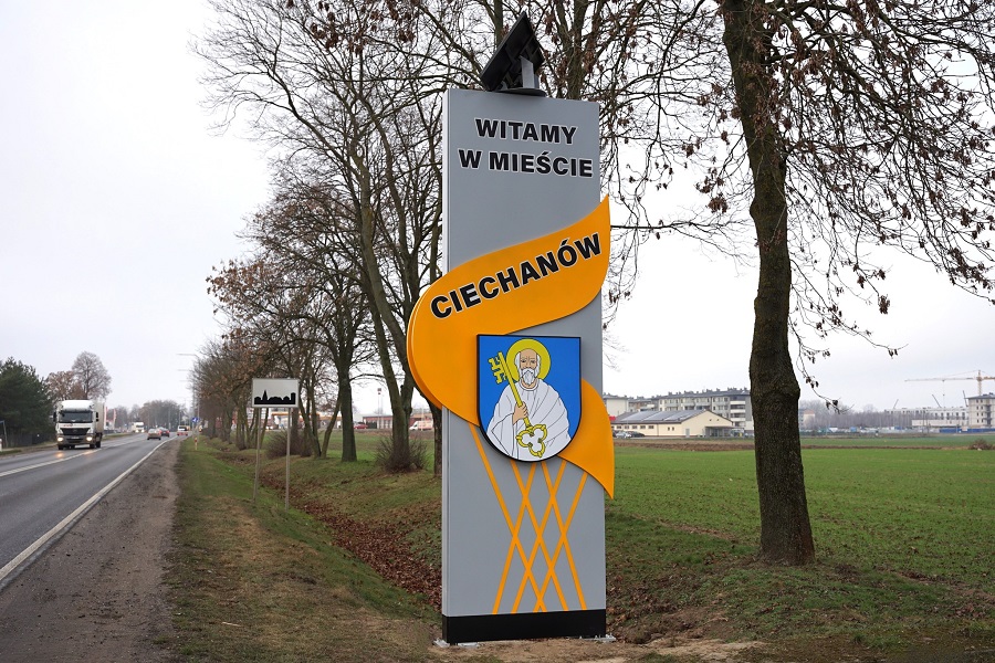 Ciechanów wita nowymi tablicami