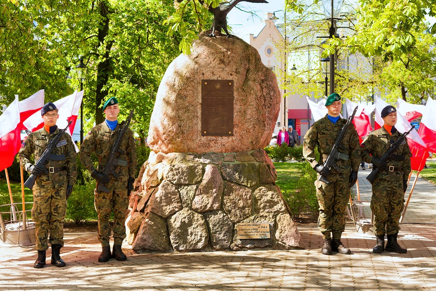 Uroczyste obchody rocznicy uchwalenia Konstytucji 3 Maja w Ciechanowie [zdjęcia]