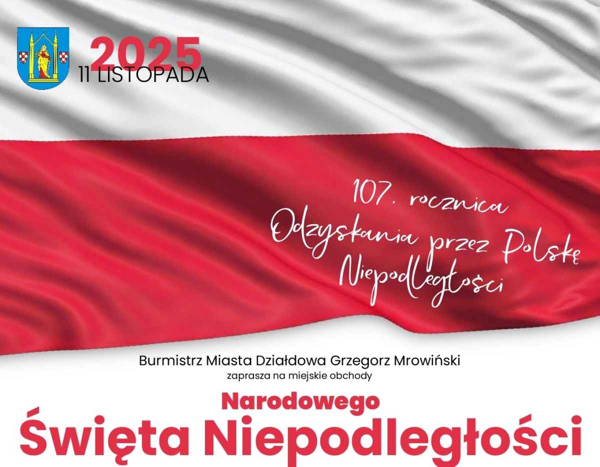 Działdowo świętuje 107. rocznicę Odzyskania Niepodległości