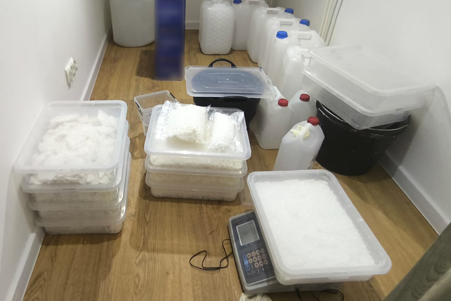 Profesjonalne laboratorium narkotykowe na jednej z posesji. Zorganizowany proceder 