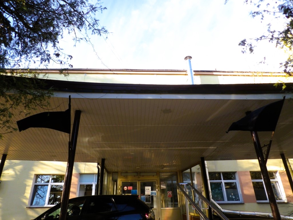 Czarne chorągwie i protest w szpitalu w Mławie