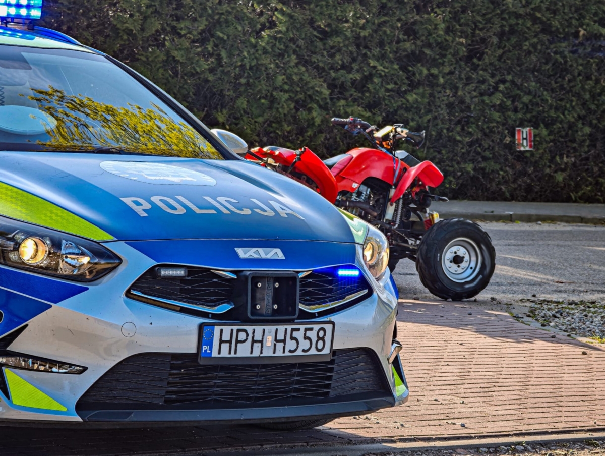 13-latek jechał czterokołowcem. Mandat zapłaci jego ojciec