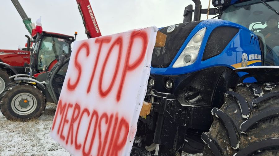 Protestowali rolnicy. Mówią: stop Mercosur!