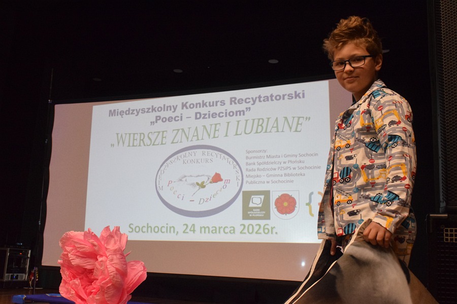 Sochocin. 23. edycja Międzyszkolnego Konkursu Recytatorskiego 