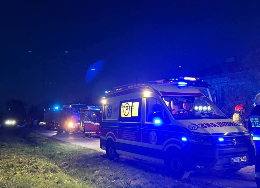 Tragiczny pożar w Sosenkowie. Młodego mężczyzny nie udało się uratować