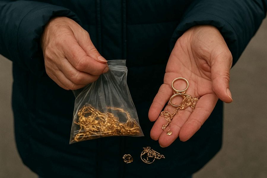 Złoto w drodze do sklepu. Okazało się kosztowne 