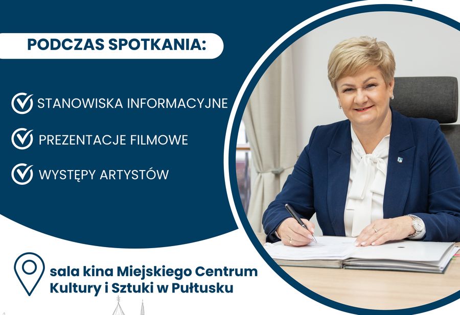 Burmistrz Pułtuska rozliczy miniony rok przed mieszkańcami na spotkaniu w MCKiS