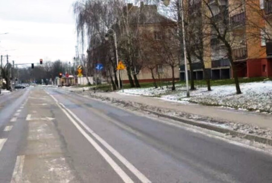 Ul. Lidzbarska - widok aktualny